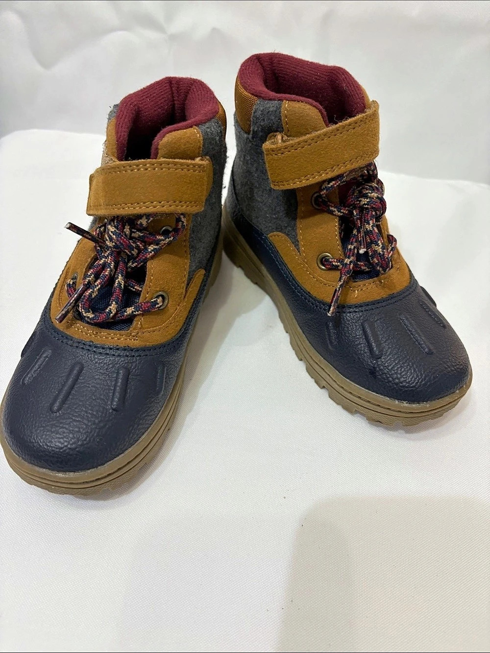 Kids Winter Boots Blue & Brown Size 11 GUC